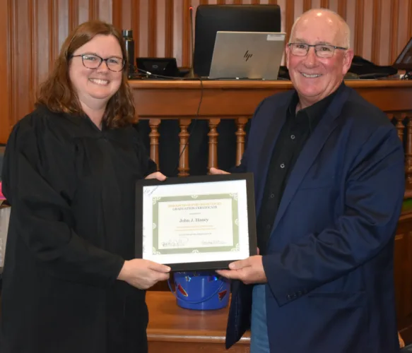 A decade later, Judge Haney finally ‘graduates’ from Drug Court